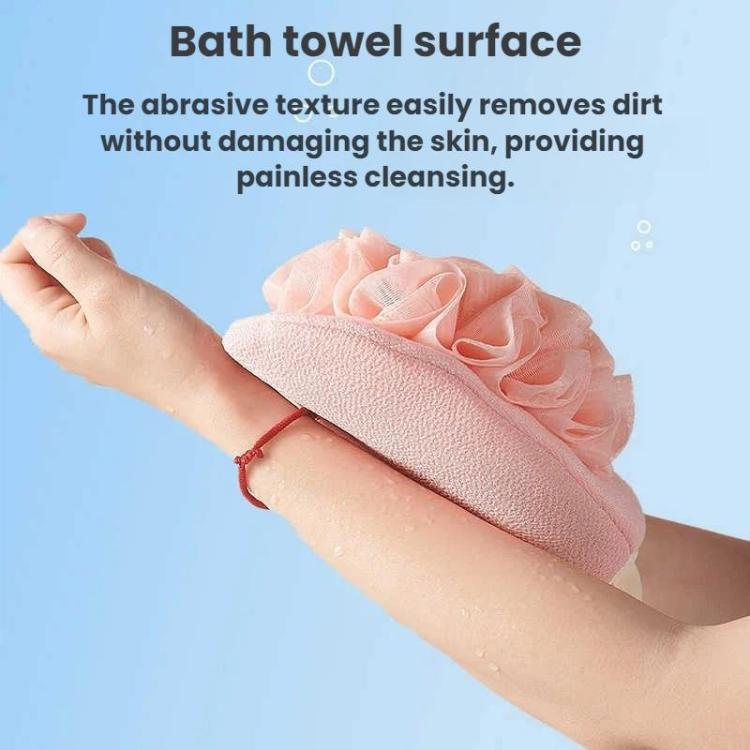 2 In 1 Bath Towel Gloves With Bath Sponge