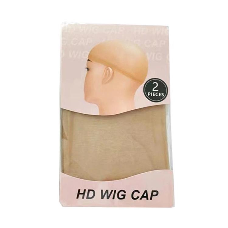 2pcs / Set Lace Invisible Elastic Wig Hair Net High-Definition Transparent Stocking Wig Cap