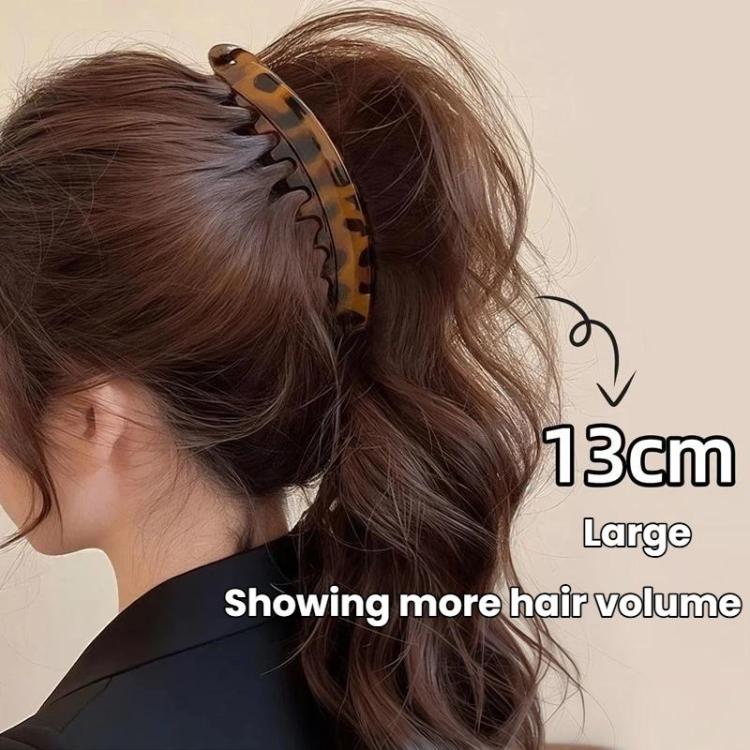 3pcs / set Vintage Women Banana Hair Clip High Ponytail Hair Clip For Voluminous Hair - Black+Dark Coffee+Light Coffee