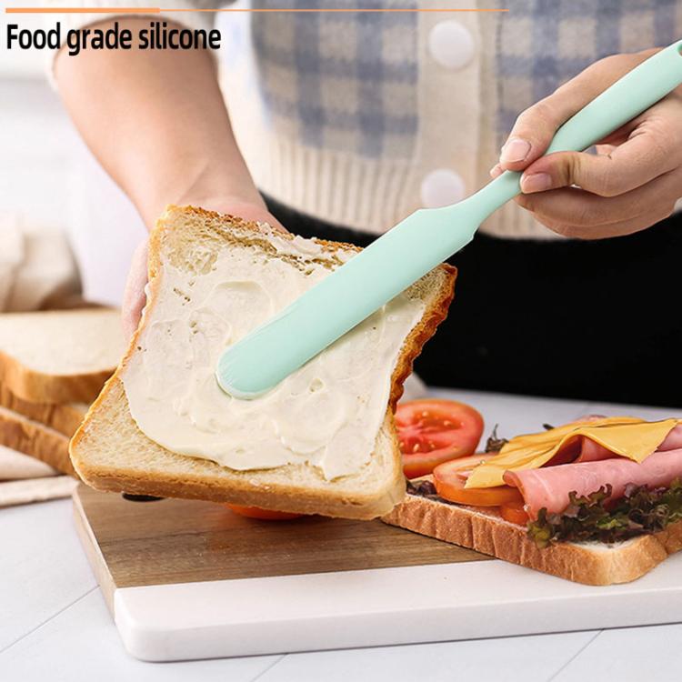 LsCook Multifunctional Silicone Spatula Food-Grade Baking Spatula, Spec: Standard 45g Black+Orange+Green