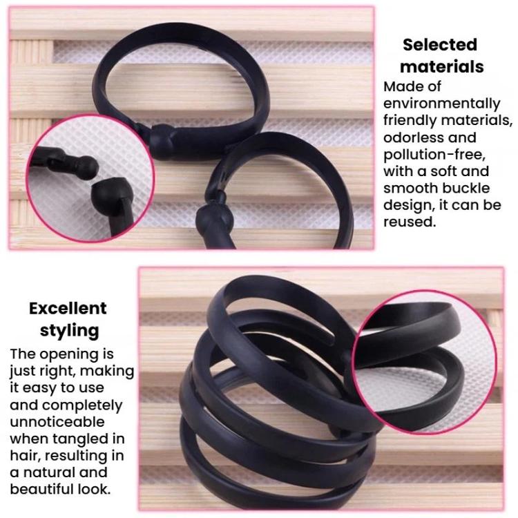 2pcs / set Hair Bun Maker Flower & Mushroom Style Hair Bun Tie