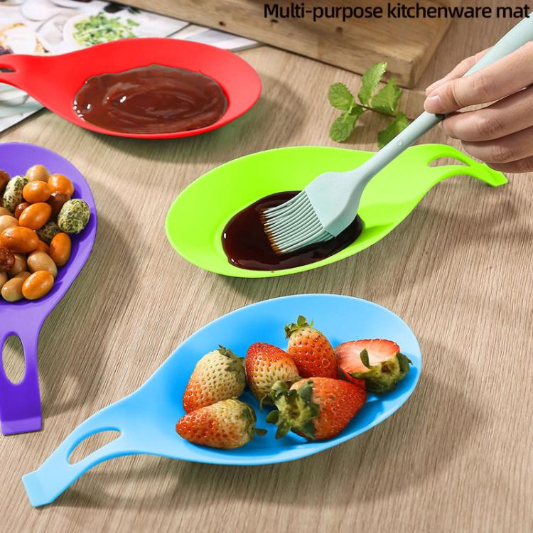 LsCook Food-Grade PP Kitchen Mat Oil-Resistant Heat-Resistant Spatula Mat - Green