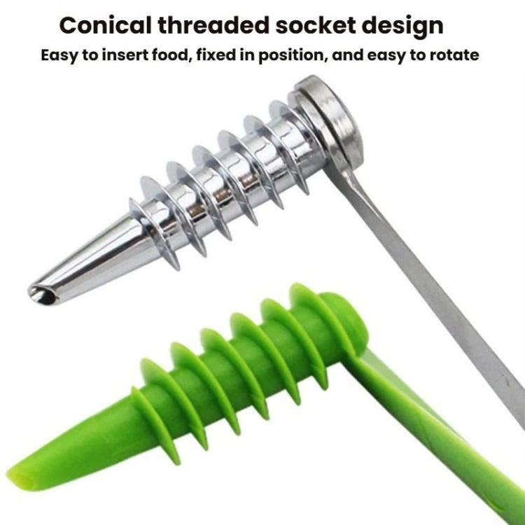 LsCook 2-Piece Set Spiral Cucumber Slicer - Plastic+Stainless Steel Boxed