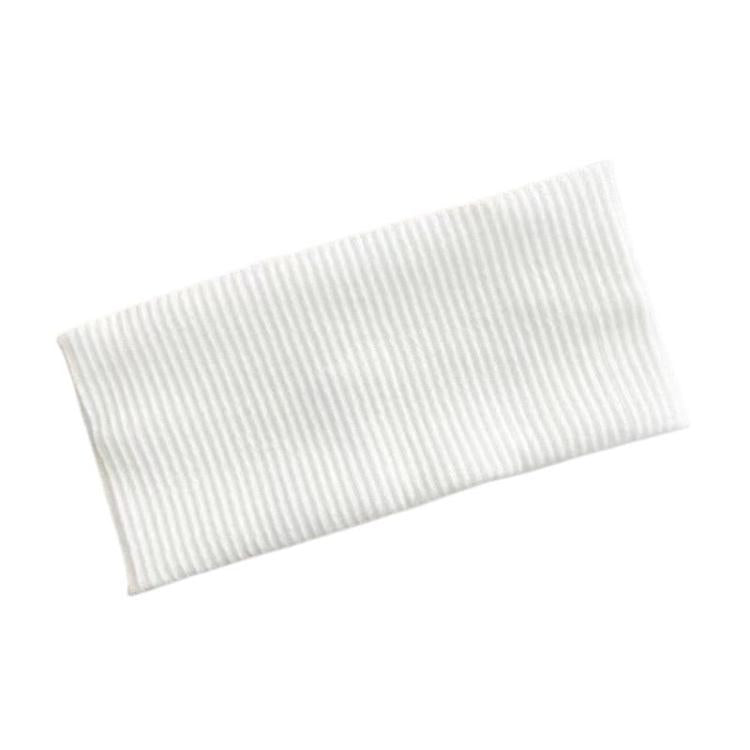18.5 x 8cm Knitted Striped Sports Headband Wide Edge Face Washing Hair Band