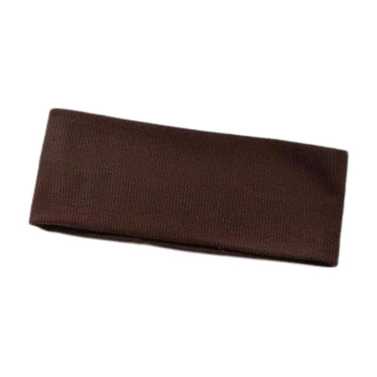18.5 x 8cm Knitted Striped Sports Headband Wide Edge Face Washing Hair Band