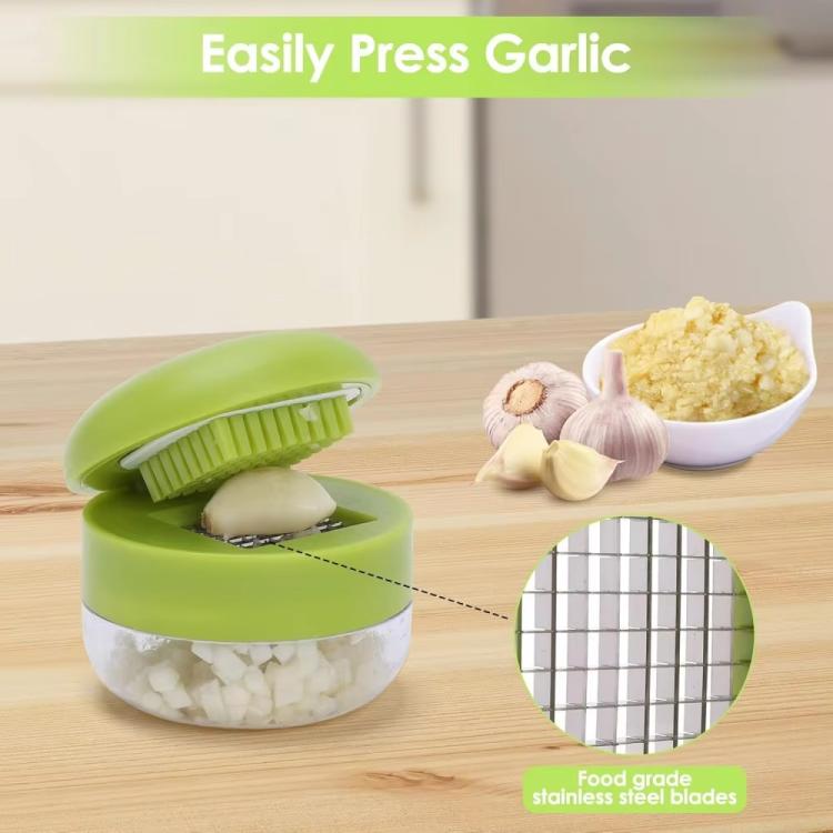 LsCook Manual Garlic Press Multifunctional Kitchen Garlic Crusher - Colored Box Packaging