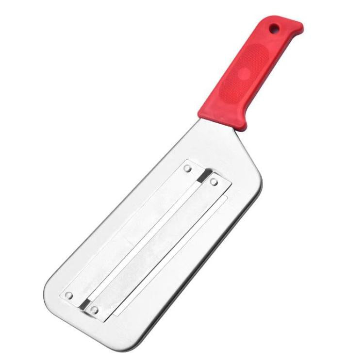 LsCook Stainless Steel Double Blade Vegetable Slicer Multi-Function Vegetable Knife - Red OPP Bagged