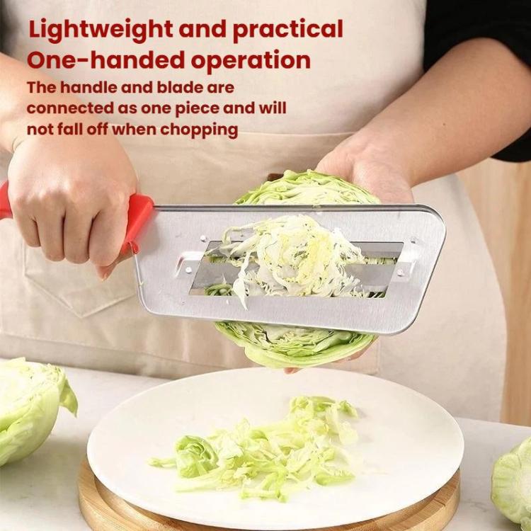 LsCook Stainless Steel Double Blade Vegetable Slicer Multi-Function Vegetable Knife - Red OPP Bagged