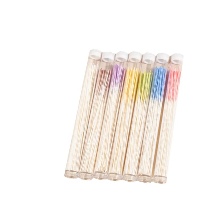 60pcs /Pack Ear Piercing Cleaning Lines Disposable Ear Hole Cleaning Floss Ear Hole Odor Remover & Piercing Aftercare Cleaner - Random Color