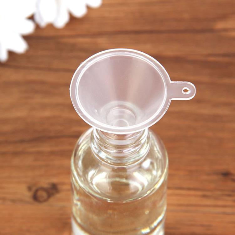 20pcs Mini Funnels For Small Bottles Clear Plastic Tiny Funnel For Filling Essential Oils, Perfume, Travel Toiletries, And Cosmetics, - Semi-transparent
