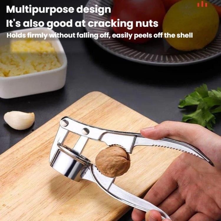 LsCook Large 4 In 1 Aluminum Alloy Garlic Press Manual Pull Style Garlic Press
