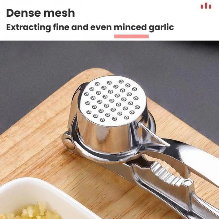 LsCook Large 4 In 1 Aluminum Alloy Garlic Press Manual Pull Style Garlic Press