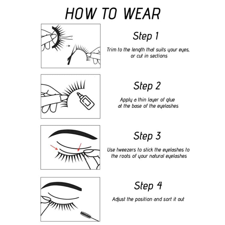 AQ-02 5pairs Fox Eye Slanted Voluminating False Eyelashes, End Extended Black Stem Stage Makeup Lashes