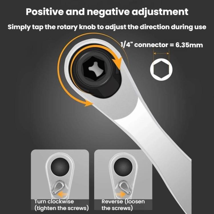 Hi-Spec 32pcs / set B Multifunctional Ratchet Screwdriver Set, Slotted Phillips Torx Triangle Screwdriver Kit