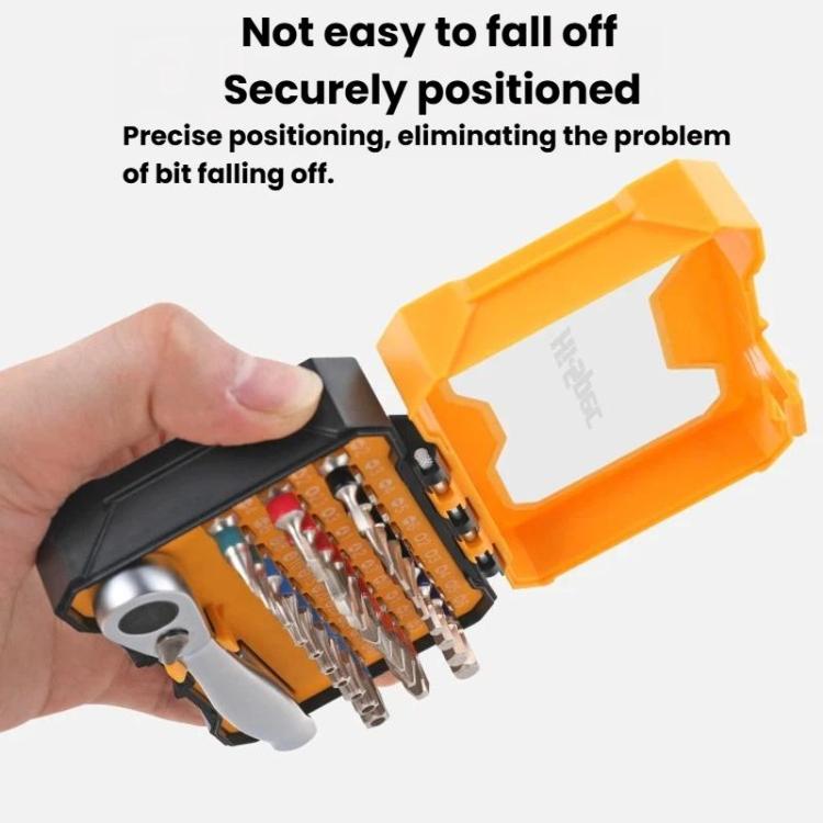 Hi-Spec 32pcs / set B Multifunctional Ratchet Screwdriver Set, Slotted Phillips Torx Triangle Screwdriver Kit