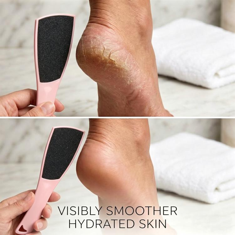 Spatula-Shaped Foot File For Removing Dead Skin and Calluses Double-Sided Sandpaper Foot Scrubber