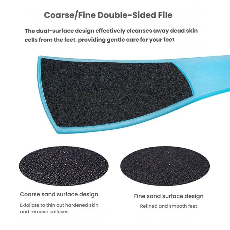 Spatula-Shaped Foot File For Removing Dead Skin and Calluses Double-Sided Sandpaper Foot Scrubber