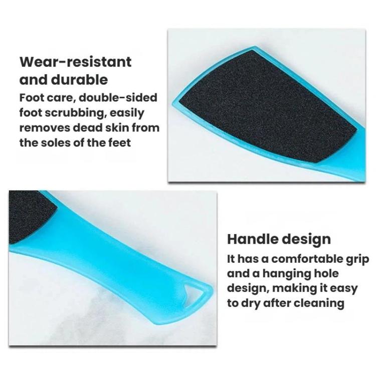 Spatula-Shaped Foot File For Removing Dead Skin and Calluses Double-Sided Sandpaper Foot Scrubber