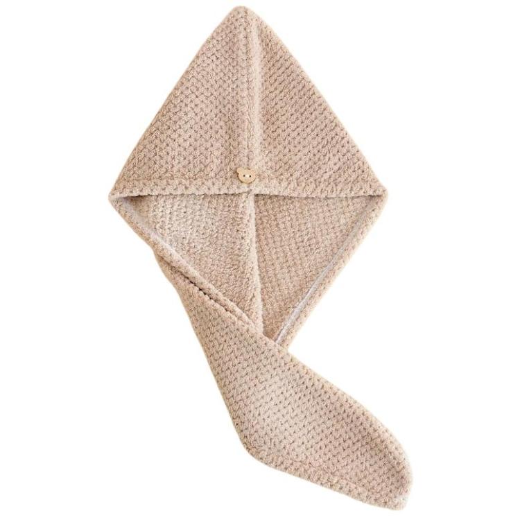 Thickened Absorbent Coral Fleece Hair Drying Cap