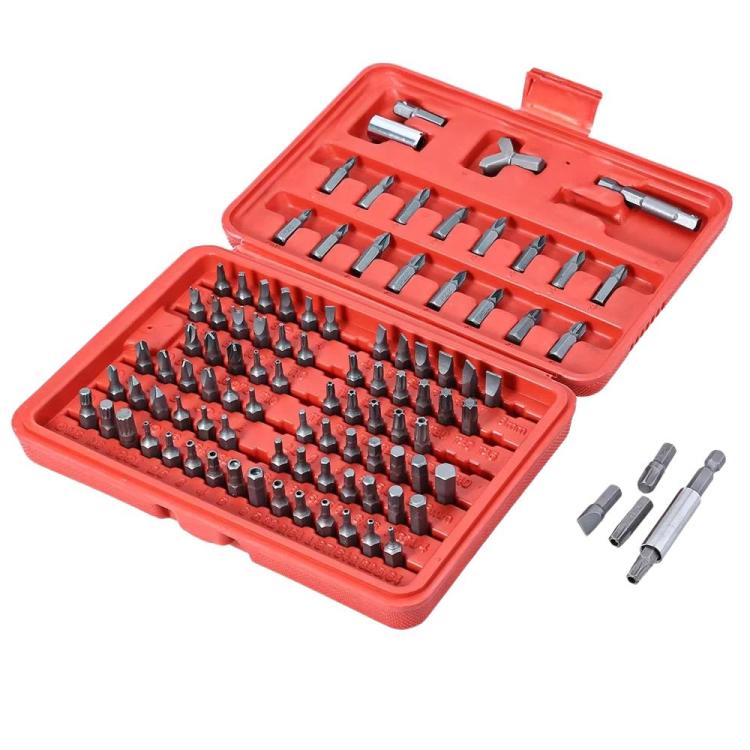 105pcs / set Chrome Vanadium Steel Screwdriver Bit Set, Slotted Phillips Hex Flower Screwdriver Bits