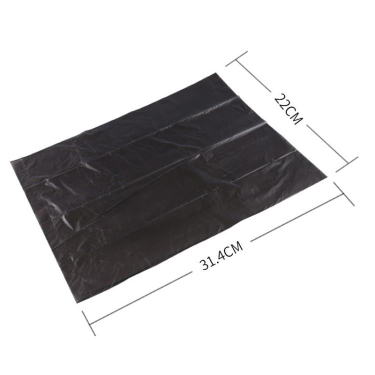 15bags /Roll Outdoor Portable Cleaning Pet Trash Bags, Size: 22x30cm - Black