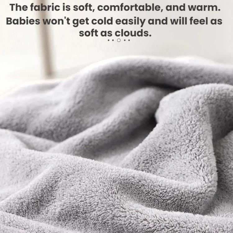 Coral Fleece Absorbent Baby Swaddle Blanket Towel With Cape, Size: 80x80cm