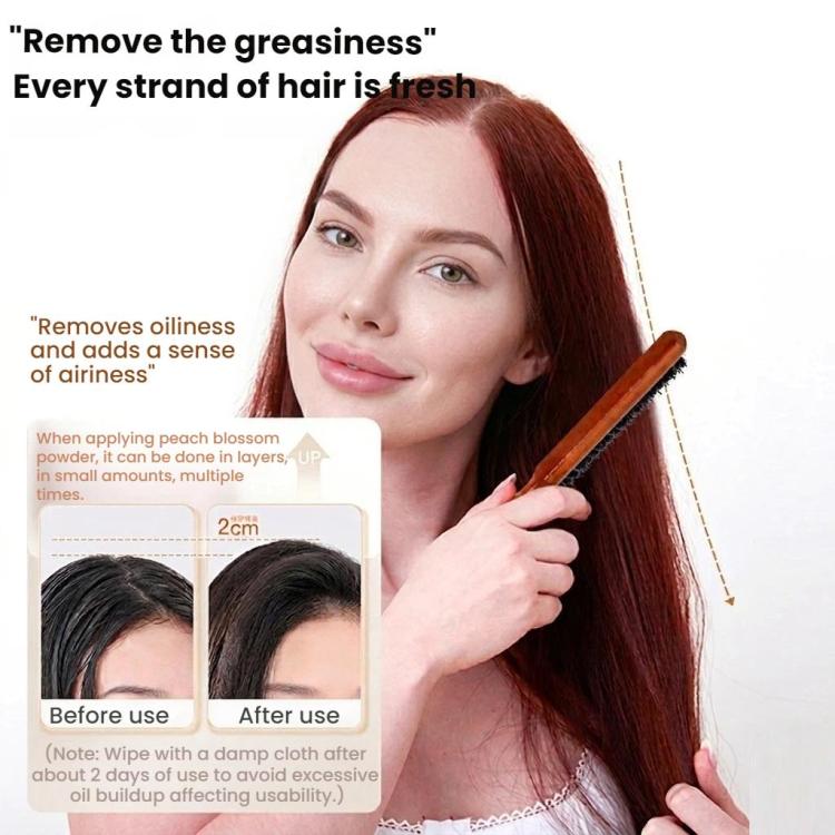 Boar Bristle Curling Comb For Voluminous Updos - 1pc