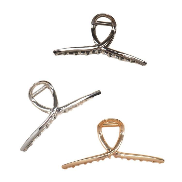 Metal Hair Claw Clips Women Large Hair Clips for Thick Hair Non-Slip Strong Hold Hair Catch Barrette Jaw Clips 13.5cm Gold