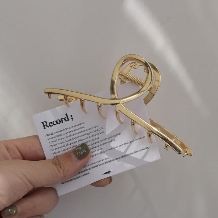Metal Hair Claw Clips Women Large Hair Clips for Thick Hair Non-Slip Strong Hold Hair Catch Barrette Jaw Clips 11.5cm Gray Black