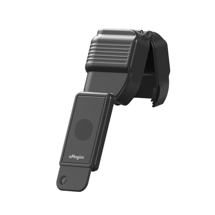 For DJI Osmo Pocket 4 aMagisn Gimbal Protector Case Protective Cover with One-Piece Flip Design Integrated 3D Joystick Guard - Black