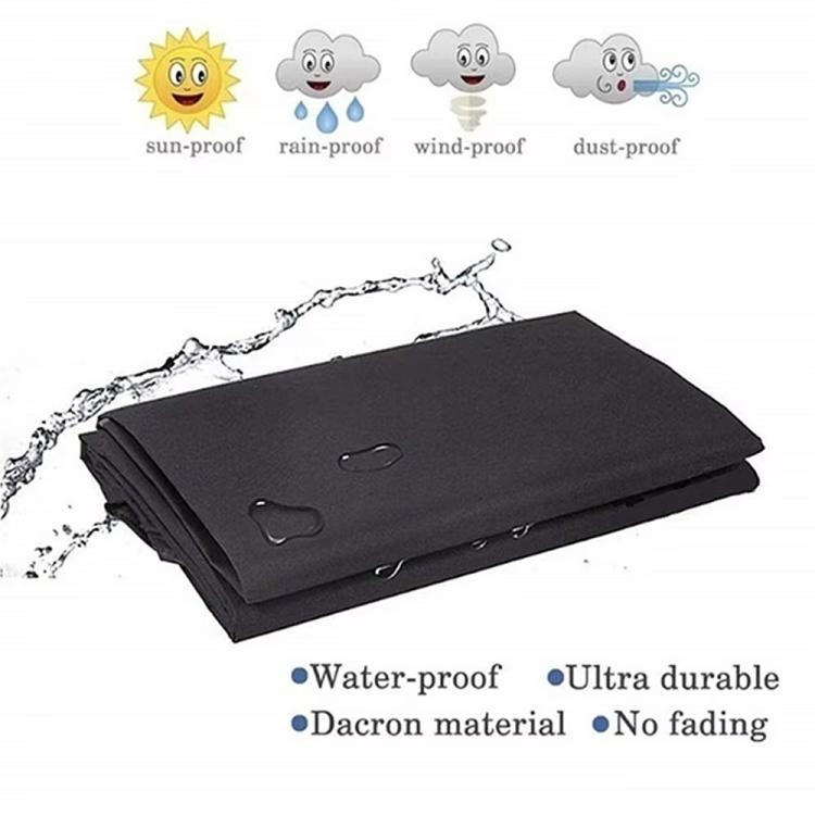 147x61x122cm Outdoor 600D Oxford Fabric Waterproof Dustproof BBQ Grill Cover - Black