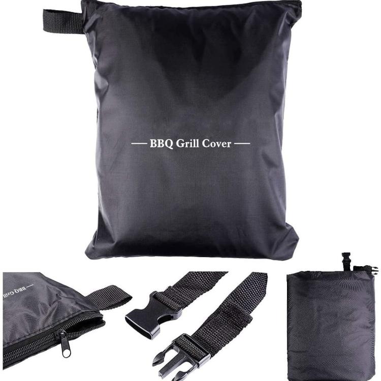 147x61x122cm Outdoor 600D Oxford Fabric Waterproof Dustproof BBQ Grill Cover - Black