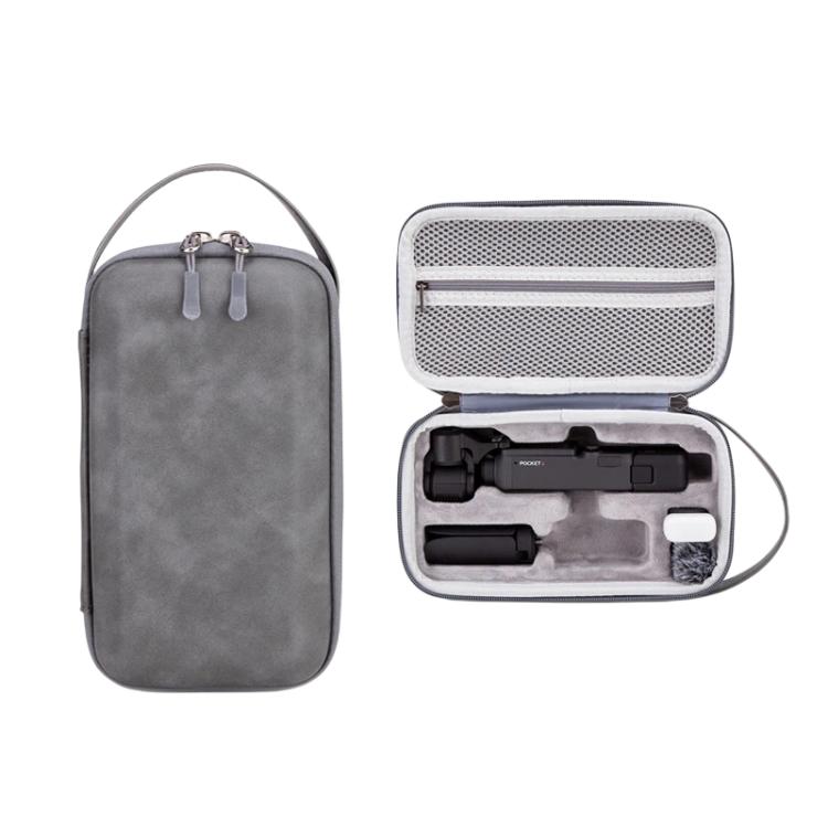For DJI Osmo Pocket 4 Hard Carrying Case Waterproof Protective Travel Bag Shockproof Portable Handbag - Gray