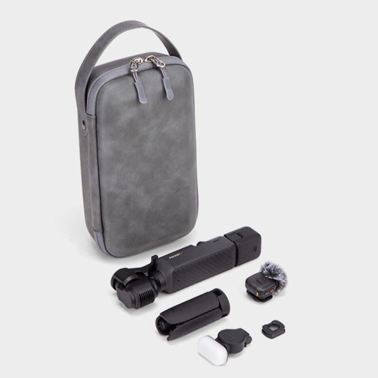 For DJI Osmo Pocket 4 Hard Carrying Case Waterproof Protective Travel Bag Shockproof Portable Handbag - Gray