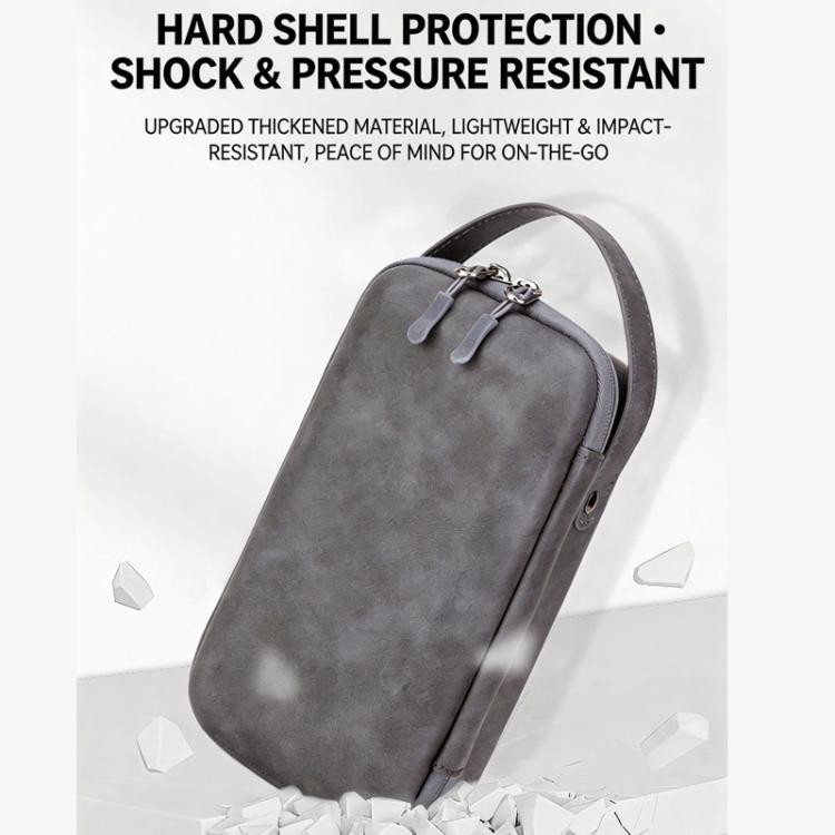 For DJI Osmo Pocket 4 Hard Carrying Case Waterproof Protective Travel Bag Shockproof Portable Handbag - Gray