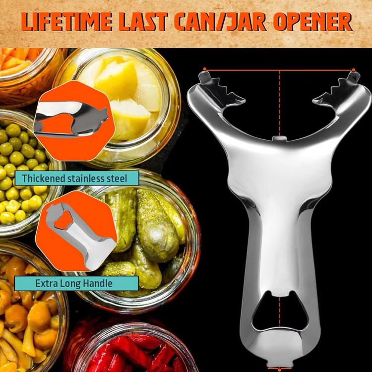 LsCook Multifunctional Mason Jar Lid Opener Stainless Steel Bottle Opener - OPP Bagged