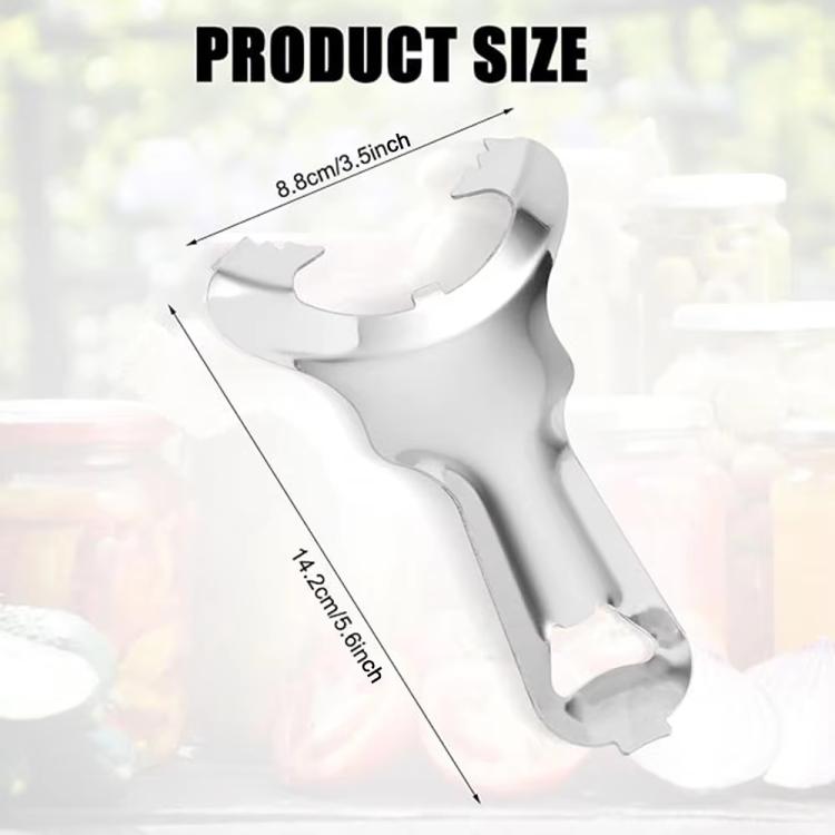 LsCook Multifunctional Mason Jar Lid Opener Stainless Steel Bottle Opener - OPP Bagged