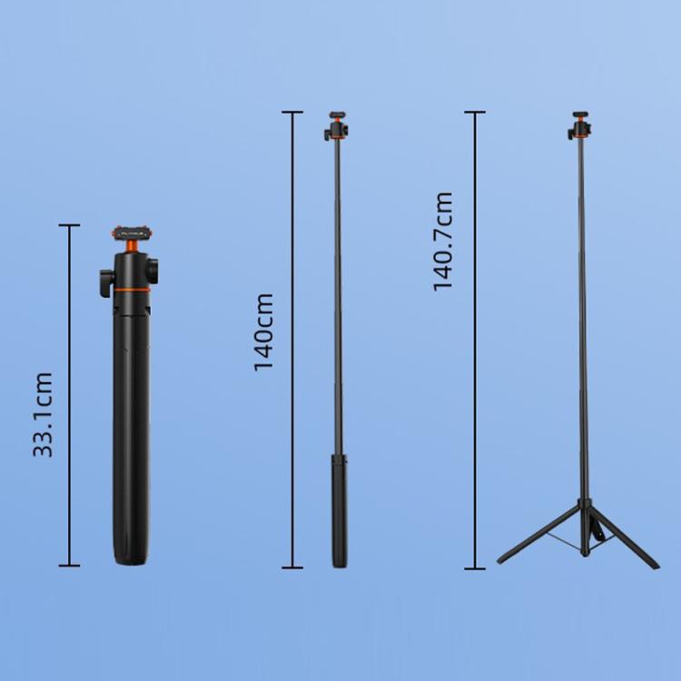 For Insta360 Ace Pro / 2 / X5 Flymile Quick-Release Selfie Extension Pole Tripod - Black