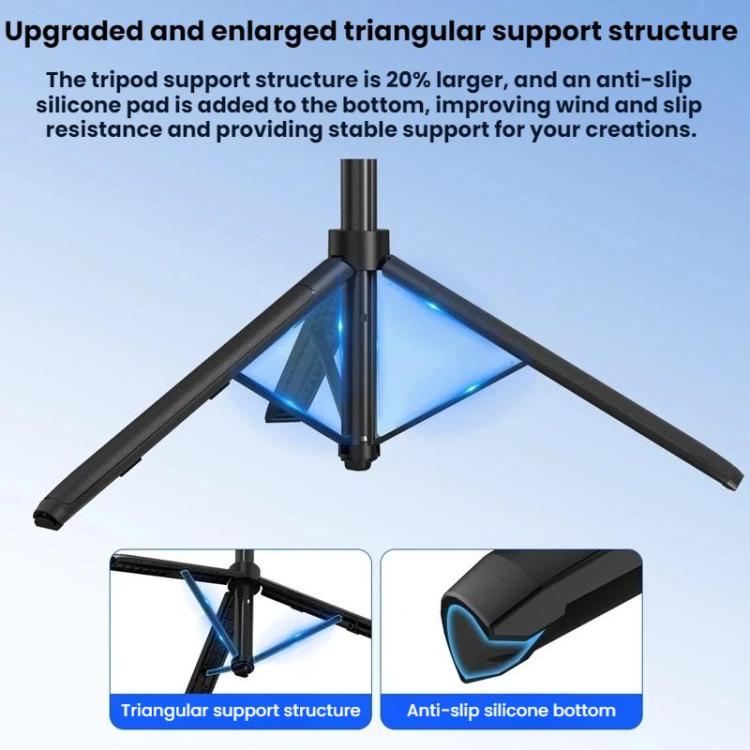 For Insta360 Ace Pro / 2 / X5 Flymile Quick-Release Selfie Extension Pole Tripod - Black