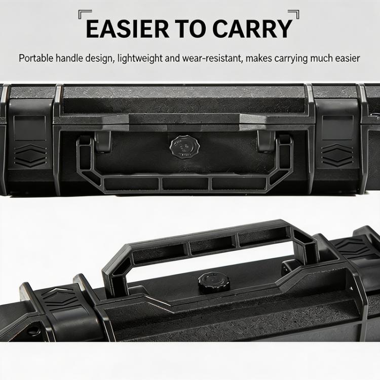 For DJI Osmo Pocket 4 Explosion-proof Hard Carrying Case Protective Storage Box with Custom EVA Foam - Black