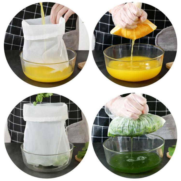 LsCook 30x45cm 100 Mesh Kitchen Soy Milk Filter Bag Ultra-Fine Juice Filter