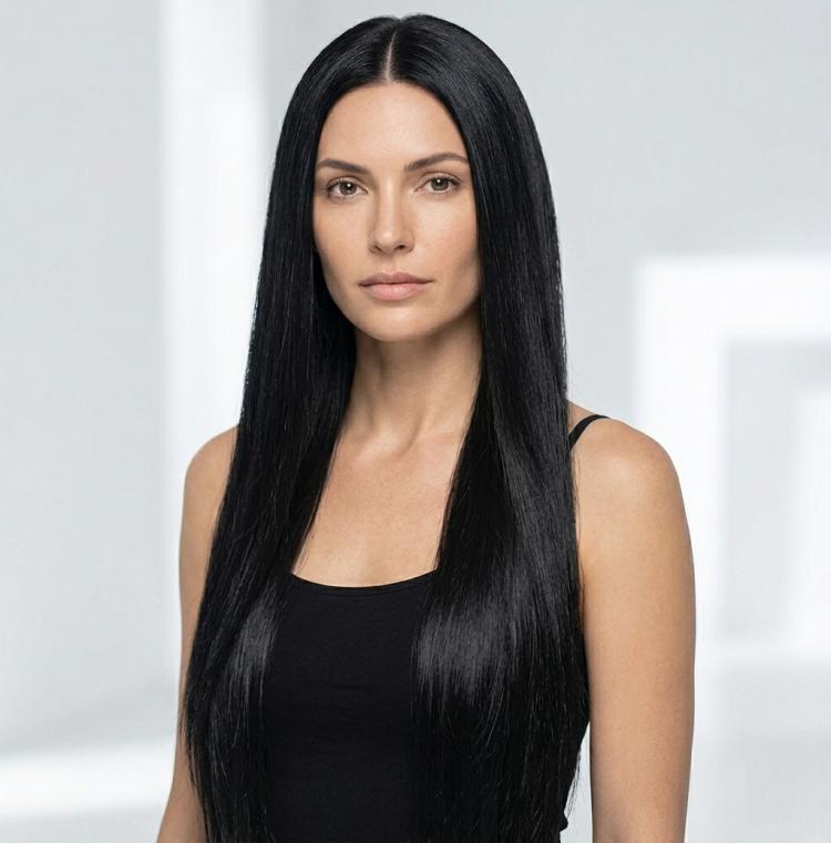 80cm Cosplay Versatile Center-Parted Long Straight Wig, Color: White