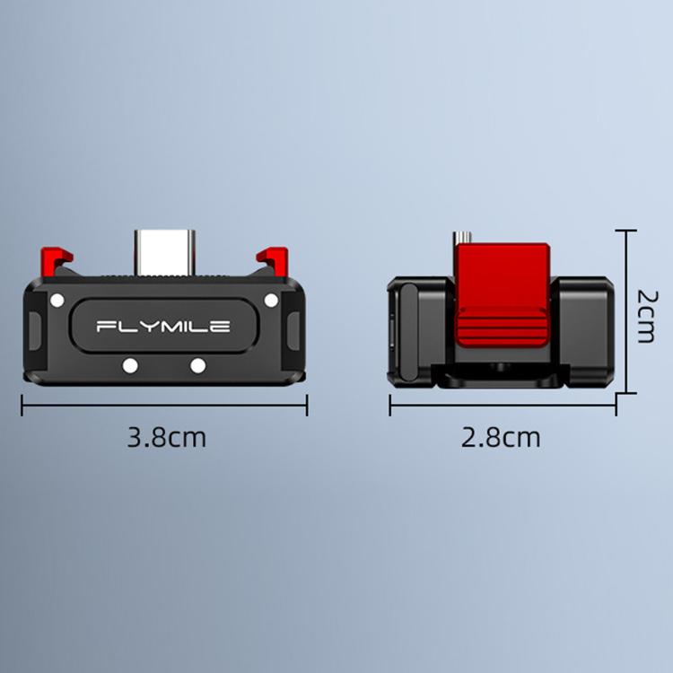 DJI Osmo Pocket 4 / 3 Flymile Magnetic Quick-Release Charging Adapter - Black