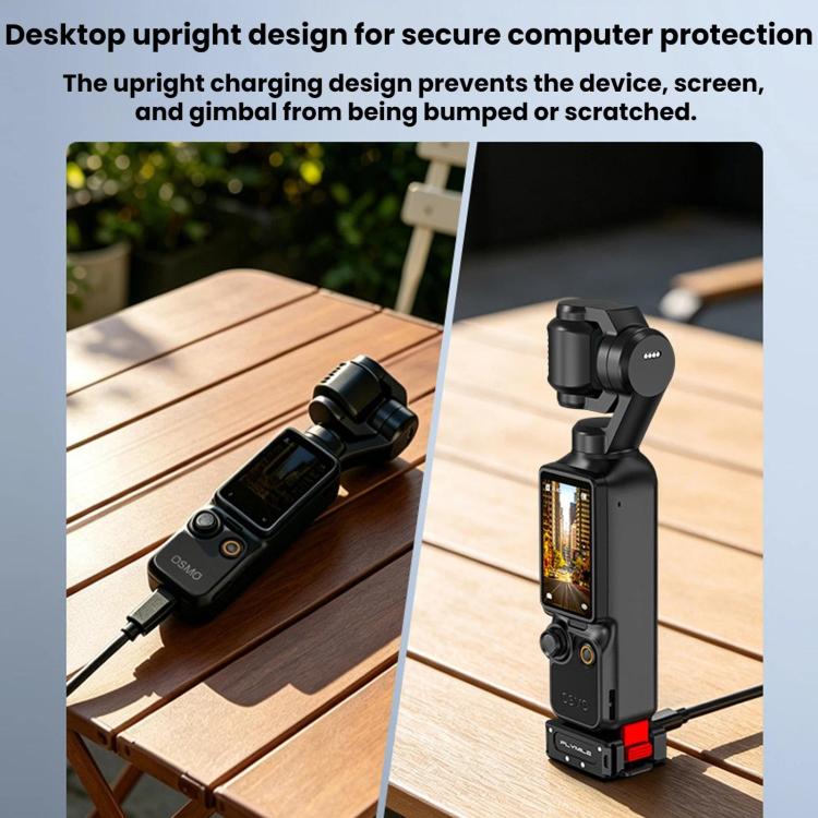 DJI Osmo Pocket 4 / 3 Flymile Magnetic Quick-Release Charging Adapter - Black