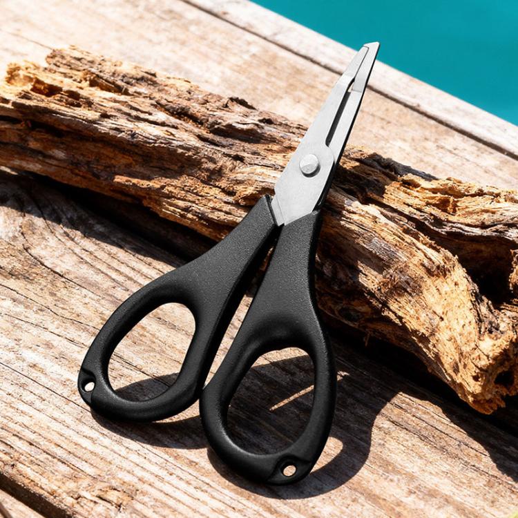 Stainless Steel Mini Fishing Line Cutter Loop-Opening Lure Pliers - Black