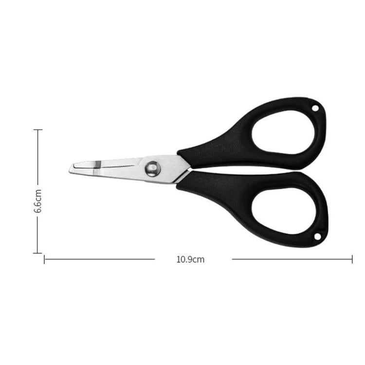 Stainless Steel Mini Fishing Line Cutter Loop-Opening Lure Pliers - Black