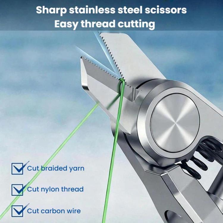 3 In 1 Fishing Line Cutter Knot Hook Tying Tool, Spec: Fishing Scissors