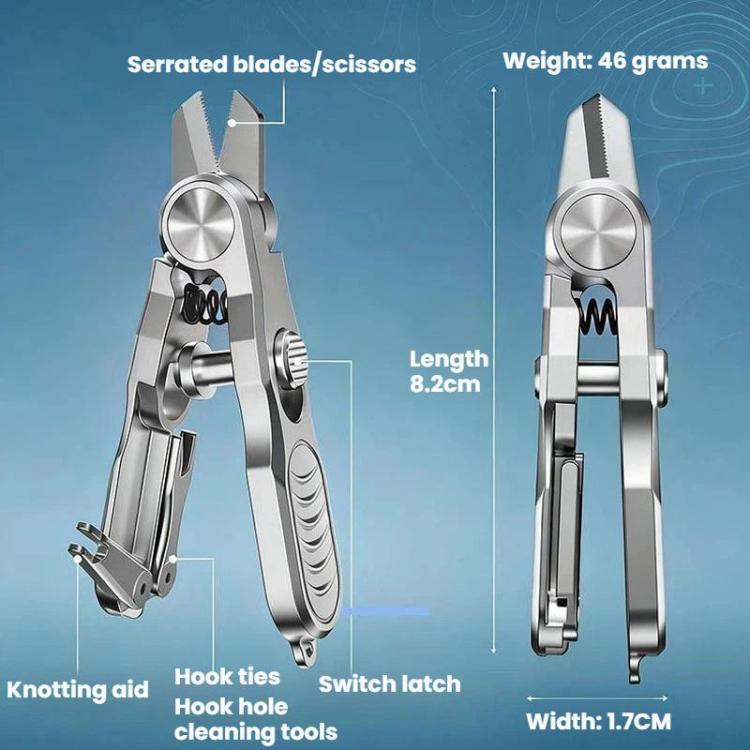 3 In 1 Fishing Line Cutter Knot Hook Tying Tool, Spec: Fishing Scissors