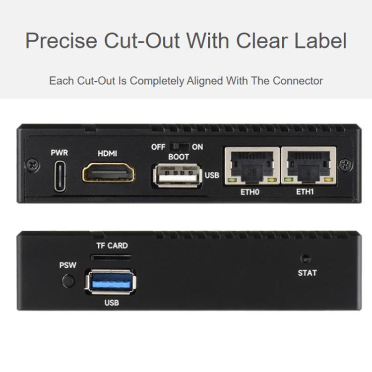 Waveshare 34180 For Raspberry Pi CM5 Gigabit / 2.5G Dual Ethernet Mini-Computer Supports Dual RJ45 Ethernet Ports, 4K Display Output And Dual MIPI Interfaces