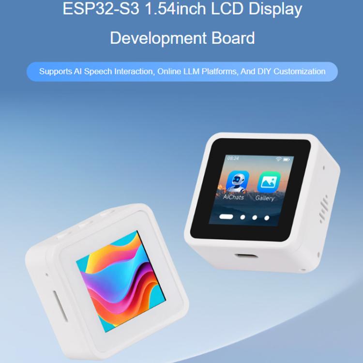 Waveshare 33868 ESP32-S3 1.54 Inch LCD Display Development Board 262K Color, Supports Dual Microphones, 2.4GHz Wi-Fi And BLE 5 No Battery